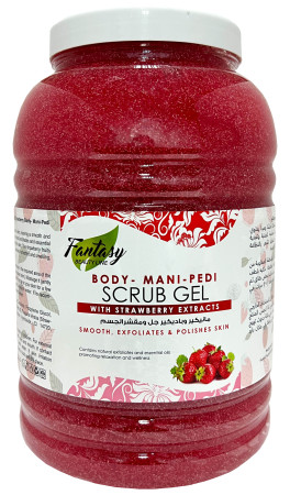 FANTASY FOOT & BODY SCRUB GEL WITH STRAWBERRY EXTRACT 5.LTR